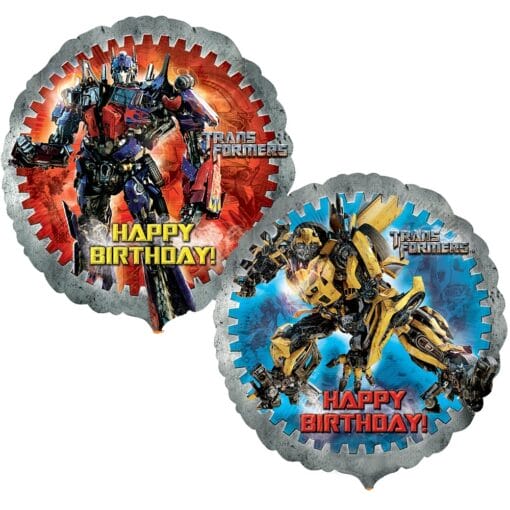 18&Quot; Rnd Transformers Birthday Foil Bln