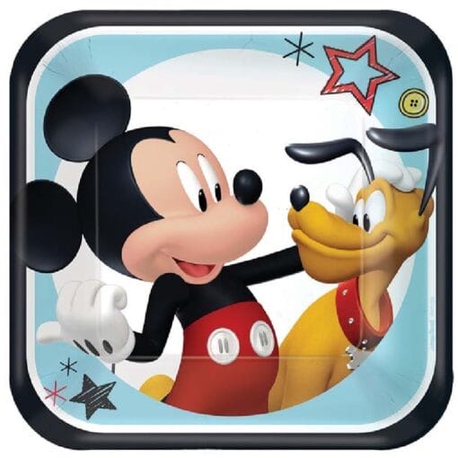 Mickey Mouse On The Go Plates 7&Quot; 8Ct