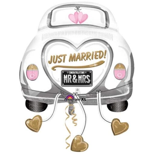 31&Quot; Shp Just Married Wedding Car Bln