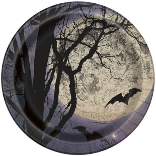Spooky Night Plates Rnd 7&Quot; 8Ct