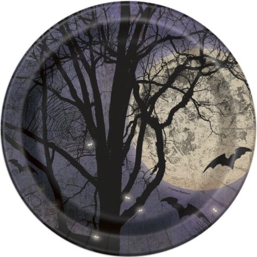 Spooky Night Plates Rnd 9&Quot; 8Ct
