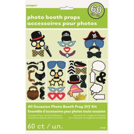 Photo Booth Props All Occasion 60Pcs