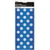 Royal Blue Dots Cello Bags 20CT