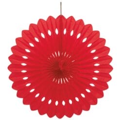Decorative Fan 16" Red