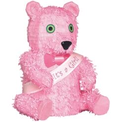 It's A Girl Pink Bear Decorator Pinata