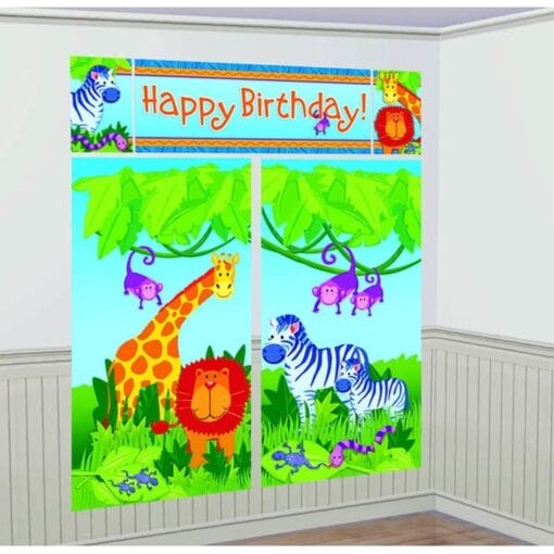 Jungle Animals Wall Decor Kit 5Pcs