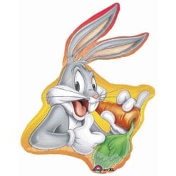 34" SHP Bugs Bunny w/Carrot Foil Balloon