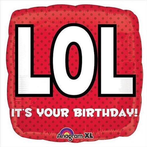 18&Quot; Sqr Lol Birthday Foil
