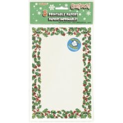 8 Cmas Holly Printable Papers