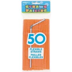 Flex Straws Orange 50CT