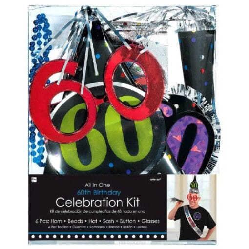 60Th Birthday Party Kit 6Pcs