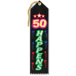 50 Happens Award Ribbon
