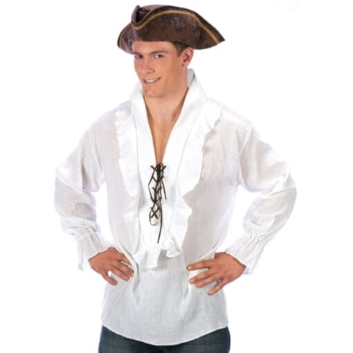 Pirate Shirt White Adult Standard
