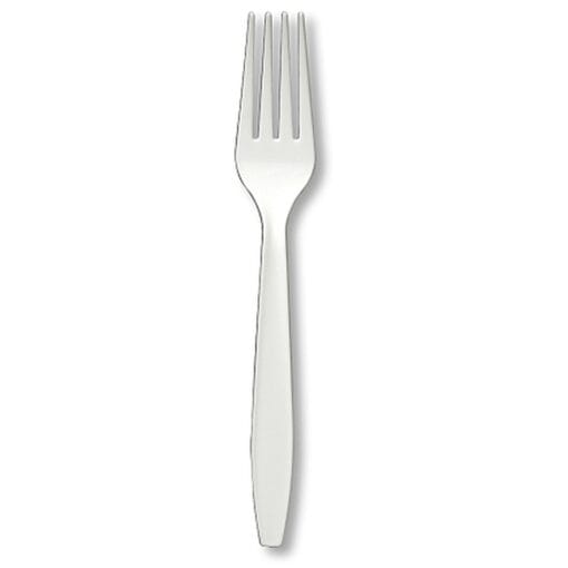 White Cutlery Forks 24Ct