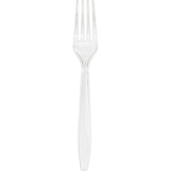 Clear Cutlery Forks Premium 24CT