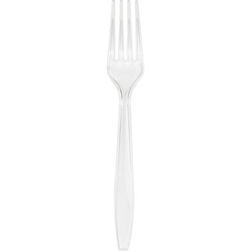 Clear Cutlery Forks Premium 24Ct