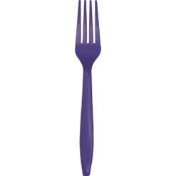 Purple Cutlery Forks 24CT