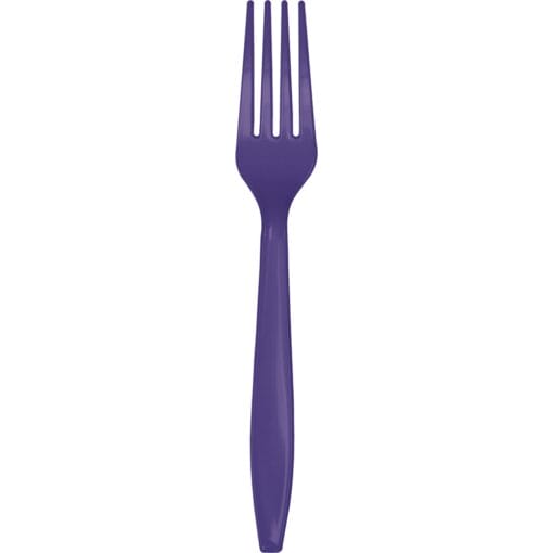 Purple Cutlery Forks 24Ct