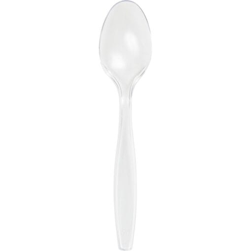 Clear Premium Plastic Spoons 50Ct