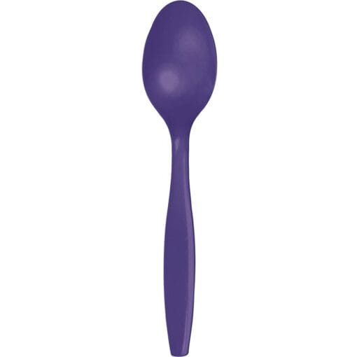 Purple Cutlery Spoons 24Ct