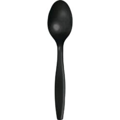 Black Cutlery Spoons 24CT