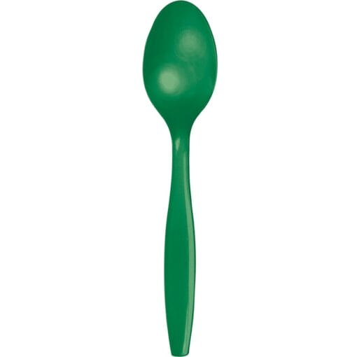 E Green Cutlery Spoons 24Ct