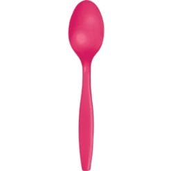 Hot Magenta Cutlery Spoons 24CT