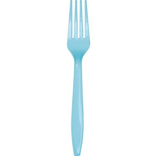 Pastel Blue Cutlery Forks 24Ct