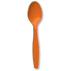 Orange Cutlery Spoons 24CT