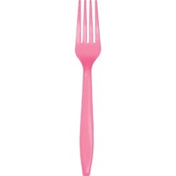 Candy Pink Cutlery Forks 24CT