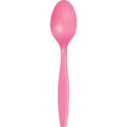 Candy Pink Cutlery Spoons 24CT