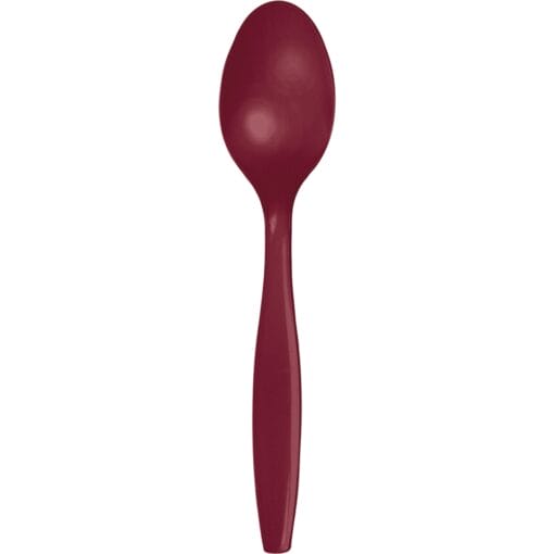 Burgundy Cutlery Spoons 24Ct