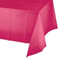 Hot Magenta Tablecover 54X108 Plastic