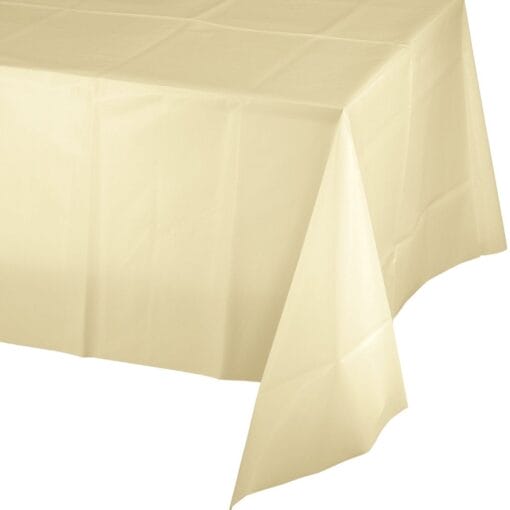 Ivory Tablecover 54X108 Plastic