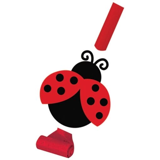 Ladybug Fancy Blowouts W/Medallion 8Ct