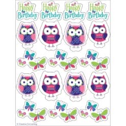 Owl Pal Birthday Stickers 4SHT