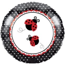 18" RND Ladybug Fancy Foil Balloon