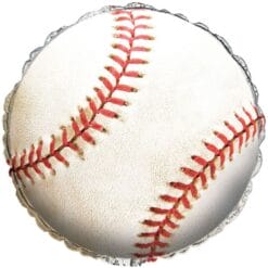 18" RND Baseball Fanatic Foil Balloon