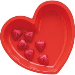 Tray Plastic Red Heart
