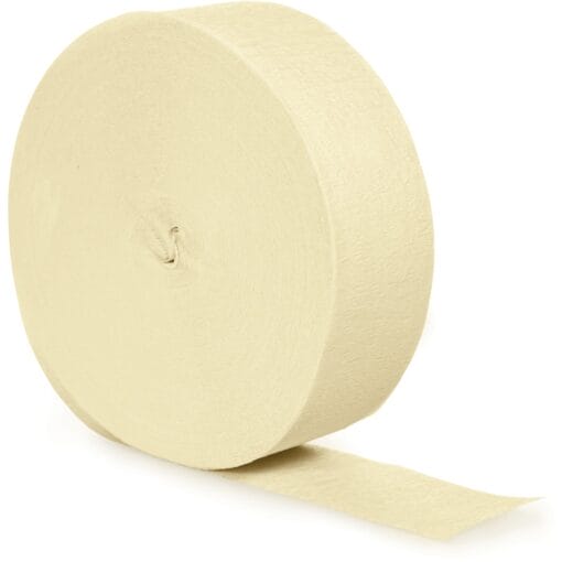 Ivory Crepe Streamer 500Ft