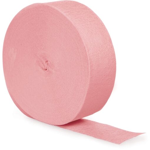 Classic Pink Crepe Streamer, 500Ft