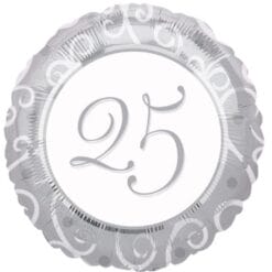 18" RND 25th Anniversary 2SD Foil