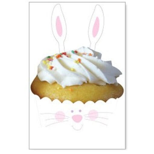 Cupcake Wrapper W/Pics Easter Bunny 12Ct