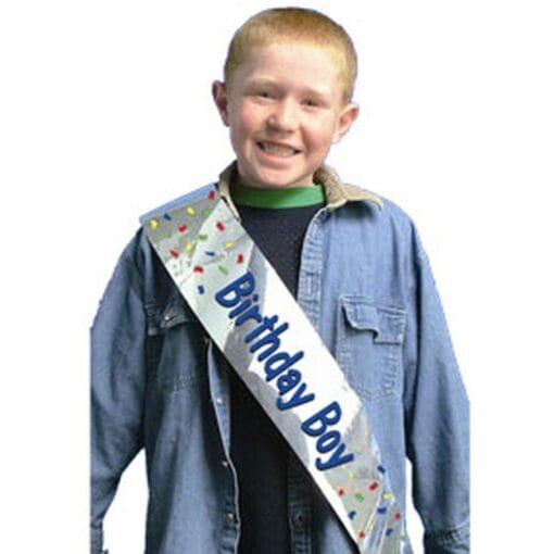 Birthday Boy Foil Sash