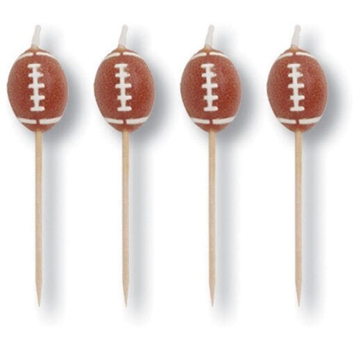 Football Pick Candles 4Ct