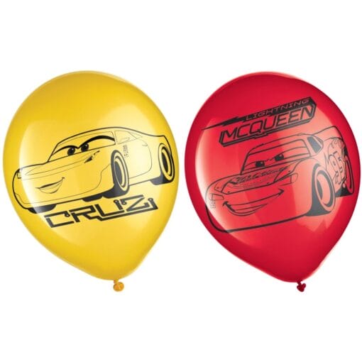 Cars 3 Latex Balloons 12&Quot; 6Ct