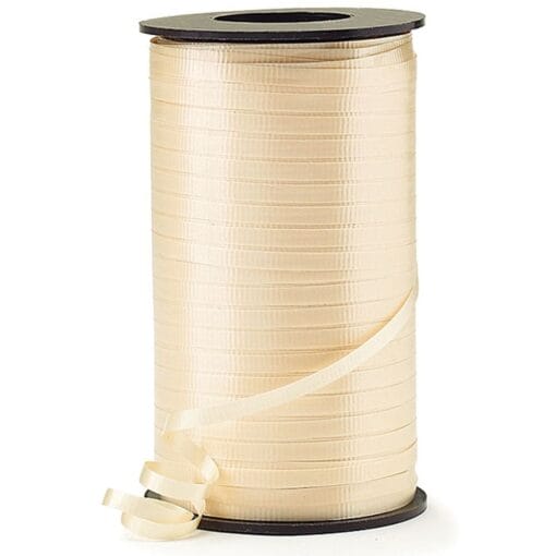 Ivory Curling Ribbon 3/16&Quot; 500Yd