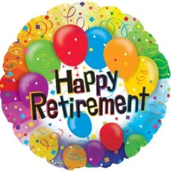 18" RND Retirement Balloons Balloon