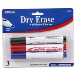 Marker, Dry-Erase Color Chisel Tip Astd