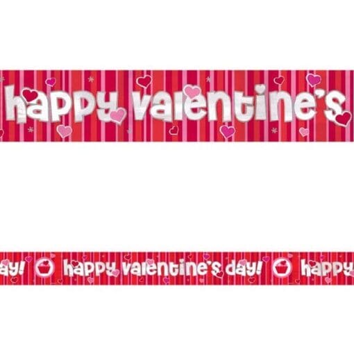 Happy Valentine'S Day Foil Banner 9Ft